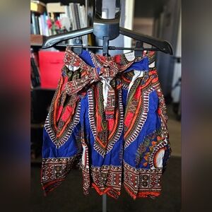 Look At Me Vibrant Patterned Skirt Sz OS 3-1016